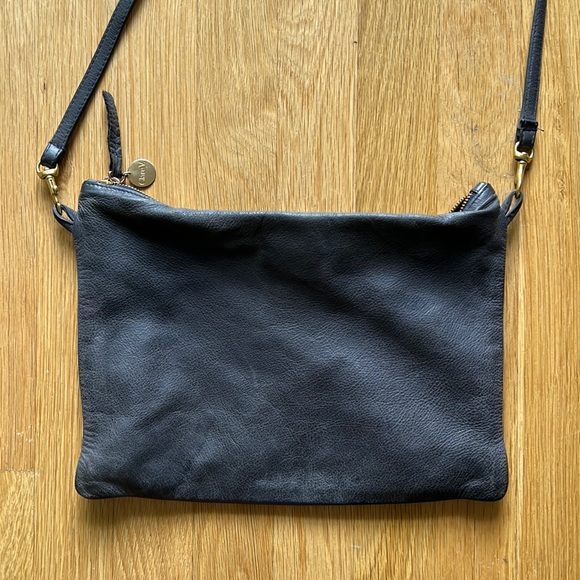 Clare V. Sac Bretelle in denim blue leather- good condition - Picture 1 of 4